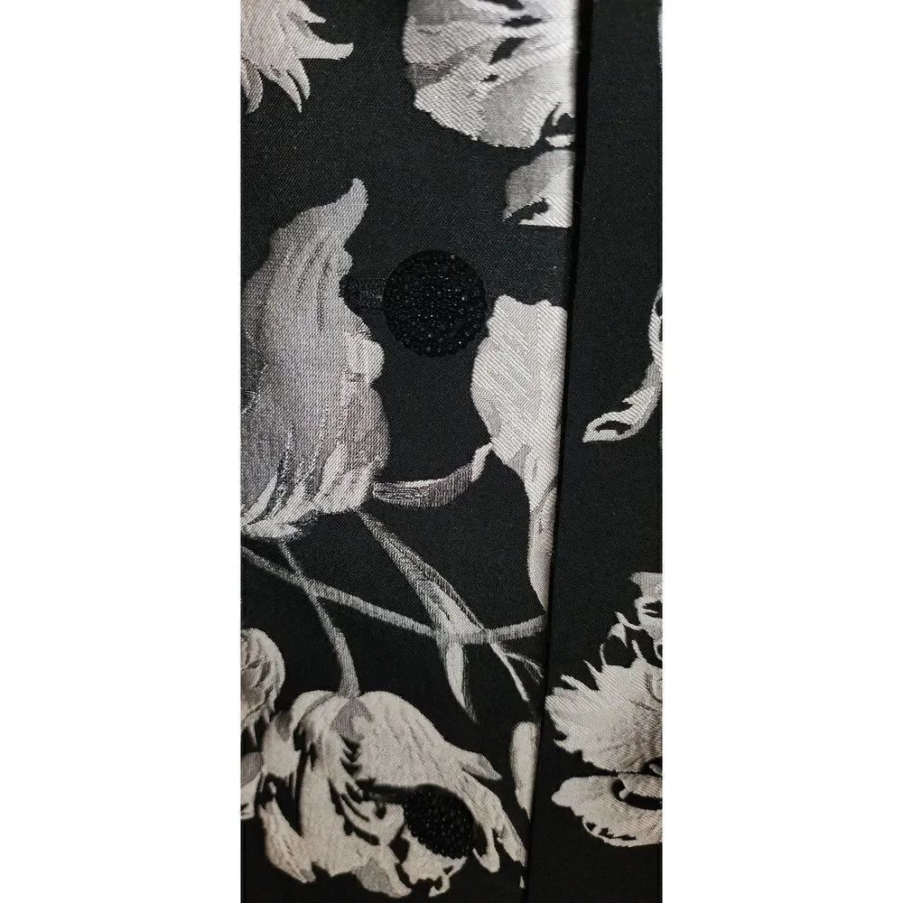 Kasper black and gray long jacket - Picture 3 of 6